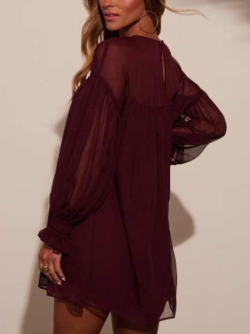 Milan Kiss Kleid in Bordeaux
