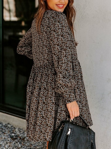 Milan Kiss Kleid in Schwarz/ Braun