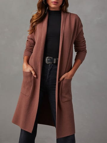 Milan Kiss Cardigan in Hellbraun