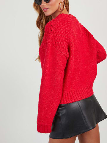 Milan Kiss Sweter w kolorze czerwonym