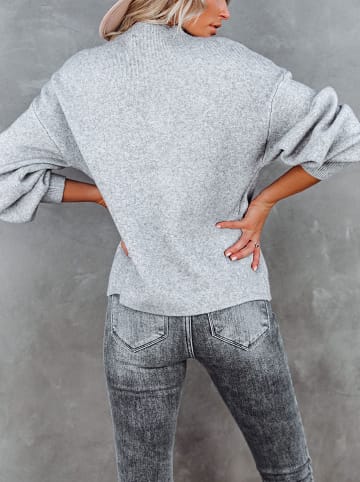 Milan Kiss Sweter w kolorze szarym