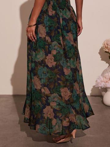 Milan Kiss Rok groen/donkerblauw/beige