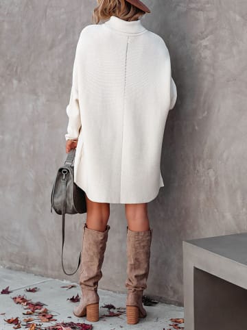 Milan Kiss Sukienka dzianinowa w kolorze kremowym