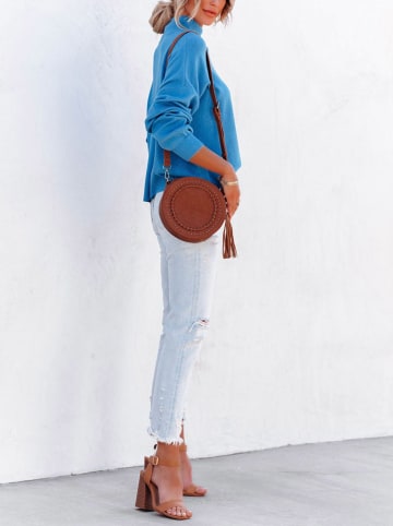 Milan Kiss Sweter w kolorze niebieskim