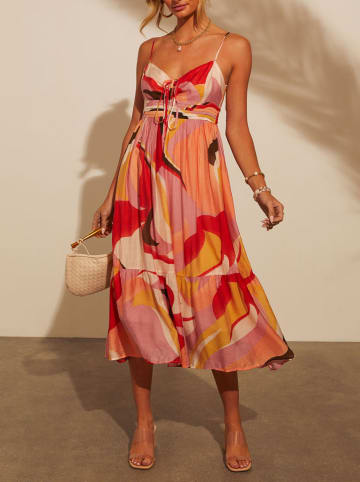 Milan Kiss Kleid in Rosa/ Aprciot/ Rot