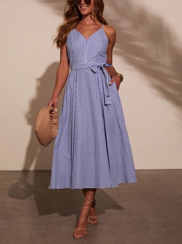 Milan Kiss Kleid in Dunkelblau/ Weiß