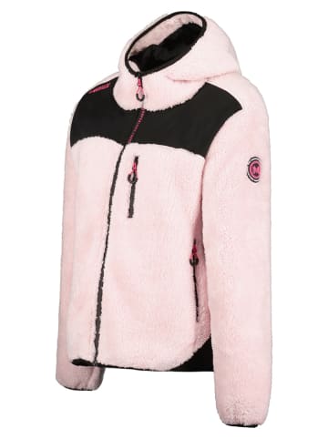 Maison Montaigne Fleecejacke "Telomai" in Rosa/ Schwarz