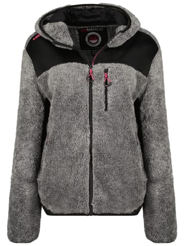 Maison Montaigne Fleecejacke "Telomai" in Grau/ Schwarz