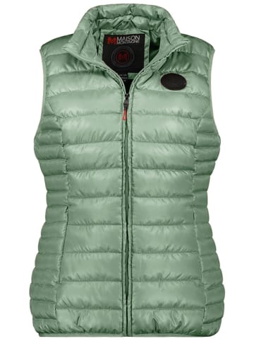 Maison Montaigne Kamizelka pikowana "Annemai" w kolorze zielonym