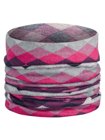 Spaio Loop-Schal "Warm" in Pink/ Grau