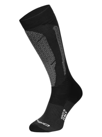 Spaio Funktionssocken "Coolmax Adrenaline" in Schwarz/ Grau