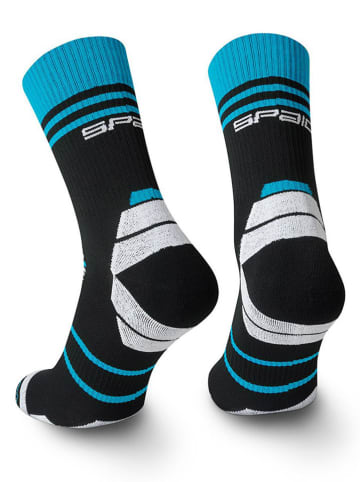 Spaio Laufsocken "Powerful" in Schwarz/ Blau