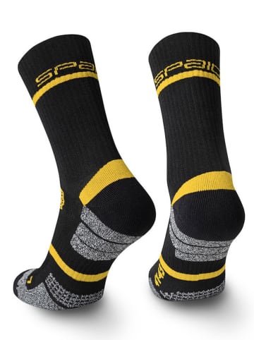 Spaio Trekkingsocken "Alpha" in Schwarz/ Gelb