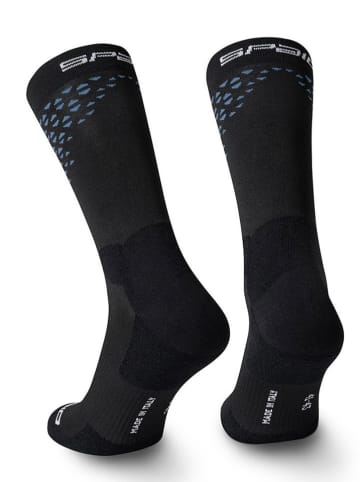 Spaio Trekkingsocken "Fierce" in Schwarz/ Blau