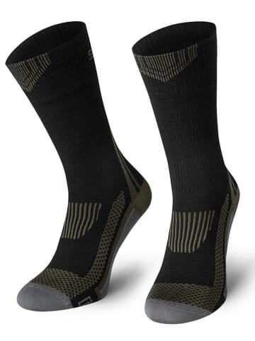 Spaio Trekkingsokken "Tactical" zwart/grijs/kaki