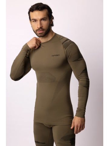 Spaio Koszulka termiczna "Tactical" w kolorze khaki