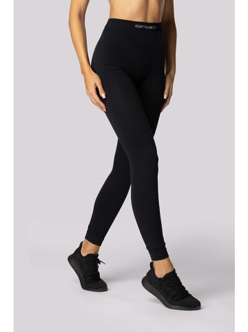 Spaio Legginsy termiczne "Alpha" w kolorze czarnym