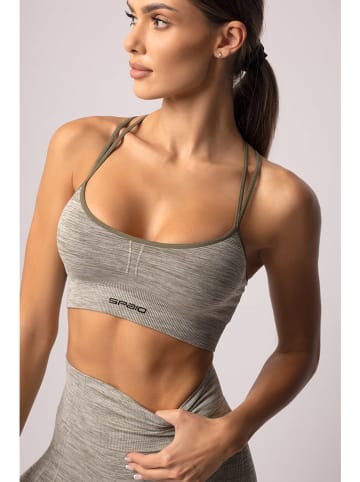 Spaio Biustonosz sportowy "Melange" w kolorze khaki