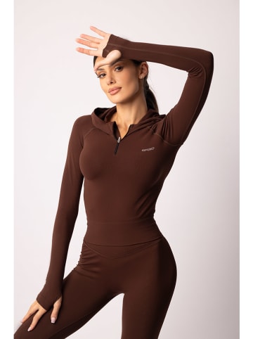 Spaio Bluza sportowa "Adapt" w kolorze brązowym
