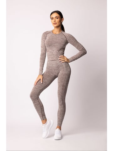 Spaio Trainingsshirt "Melange" bruin