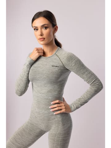 Spaio Koszulka sportowa "Melange" w kolorze khaki