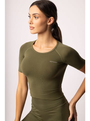 Spaio Koszulka sportowa "Adapt" w kolorze khaki