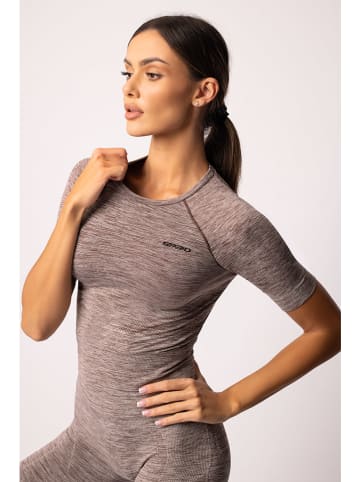 Spaio Trainingsshirt "Melange" in Braun