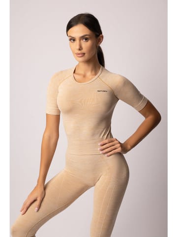 Spaio Trainingsshirt "Melange" in Beige