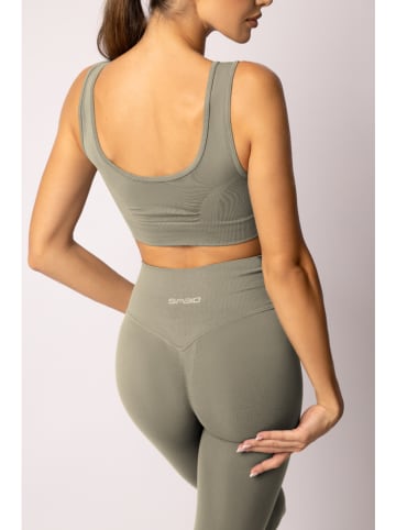 Spaio Biustonosz sportowy "Flex 2.0" w kolorze oliwkowym