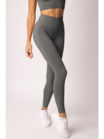 Spaio Legginsy sportowe "Flex 2.0" w kolorze antracytowym