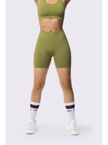 Spaio Szorty sportowe "Adapt Biker" w kolorze khaki