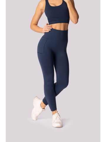 Spaio Trainingsleggings "Base" in Dunkelblau