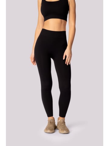 Spaio Trainingsleggings "Ribbed" zwart
