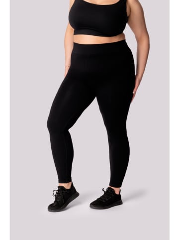 Spaio Trainingsleggings "Ribbed" zwart