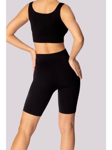 Spaio Trainingsshorts "Ribbed" in Schwarz