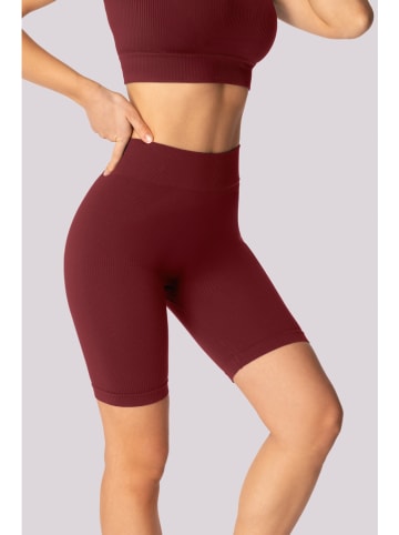 Spaio Trainingsshorts "Ribbed" in Bordeaux