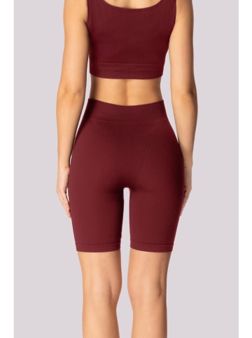 Spaio Trainingsshort "Ribbed" bordeaux