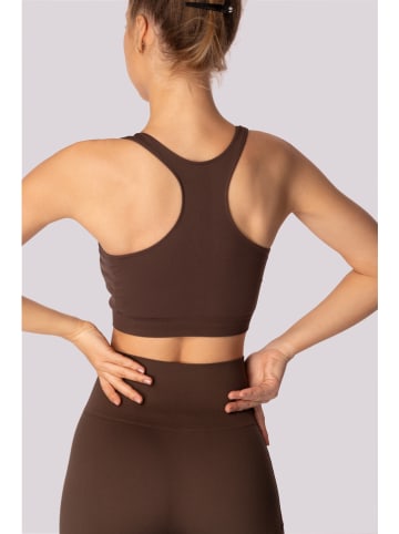 Spaio Biustonosz sportowy "Base" w kolorze brązowym