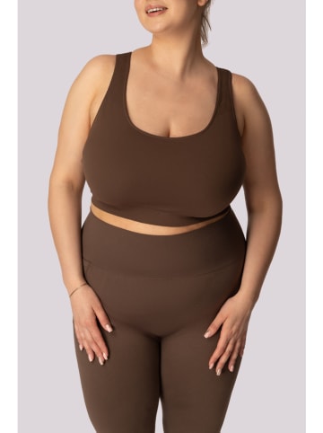 Spaio Biustonosz sportowy "Base" w kolorze brązowym