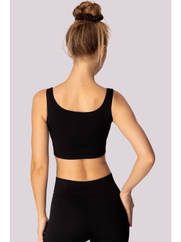 Spaio Sport-BH "Ribbed" in Schwarz