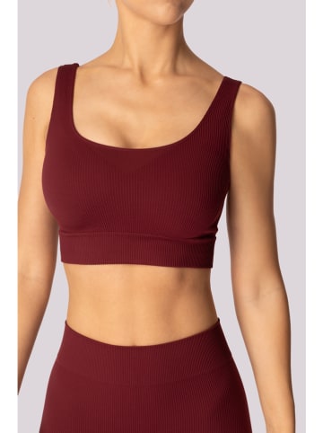 Spaio Sportbeha "Ribbed" bordeaux