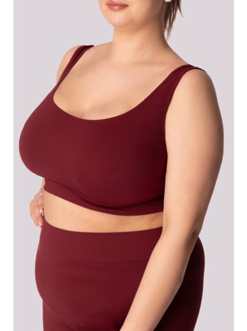 Spaio Sportbeha "Ribbed" bordeaux
