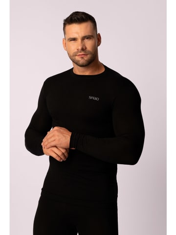Spaio Koszulka termiczna "Merino" w kolorze czarnym