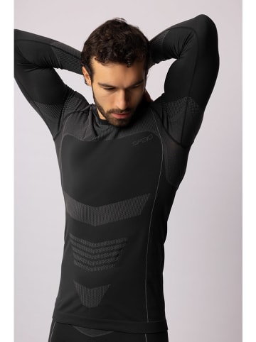 Spaio Koszulka termiczna "Thermo-Evo" w kolorze antracytowo-szarym