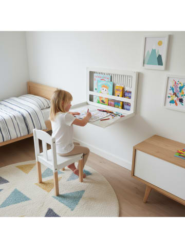 Woody Kids Kinder-activiteits-Murphy-bureau wit - (L)50 x (B)35 cm