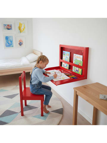 Woody Kids Biurko Murphy w kolorze czerwonym dla dzieci - 50 x 35 cm