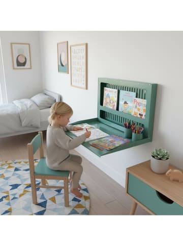 Woody Kids Kinder-Aktivitäts-Murphy-Schreibtisch in Mint - (L)50 x (B)35 cm