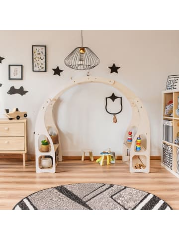 Woody Kids Spielzeugregal in Natur - (B)160 x (H)130 x (T)75 cm