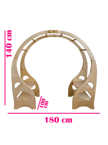 Woody Kids Speelgoedkast naturel - (B)180 x (H)145 x (D)100 cm