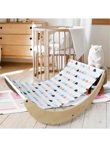 Woody Kid Store Hangmat wit/naturel - (L)90 x (B)60 x (H)43 cm